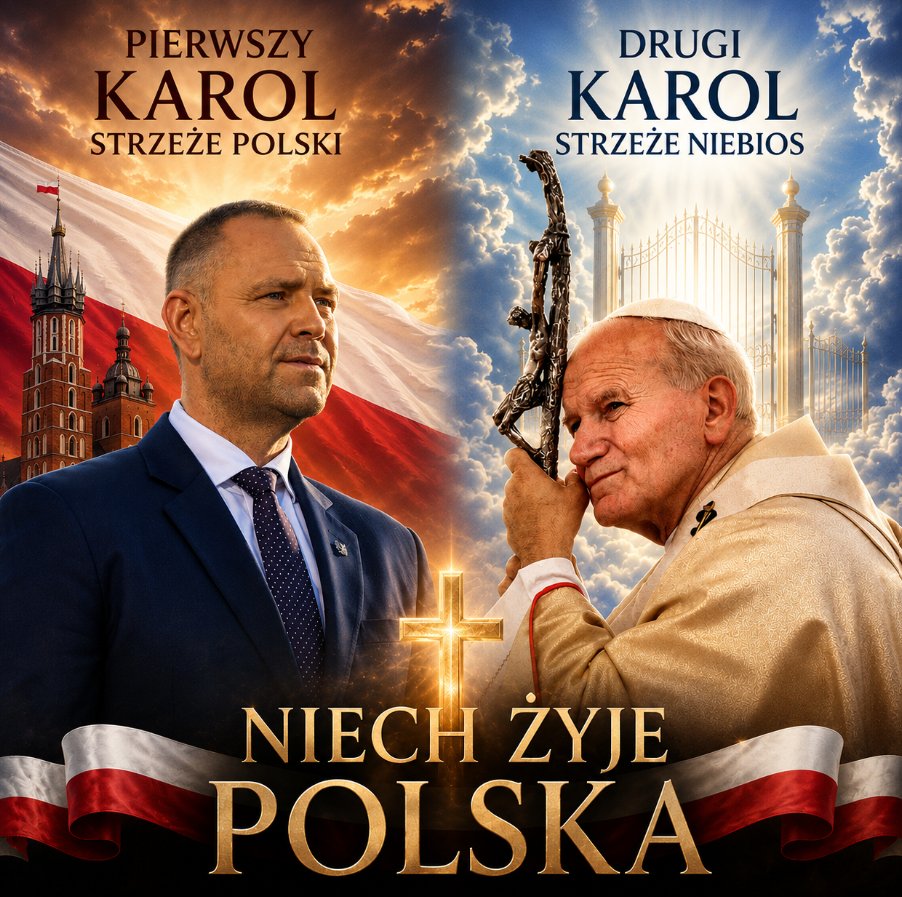 Amabelinka's tweet photo. Rocznica prezydentury Karola Nawrockiego.
Mieliśmy szczęście .
Drugi wybitny patriota Karol! https://t.co/wWooPZXWHL