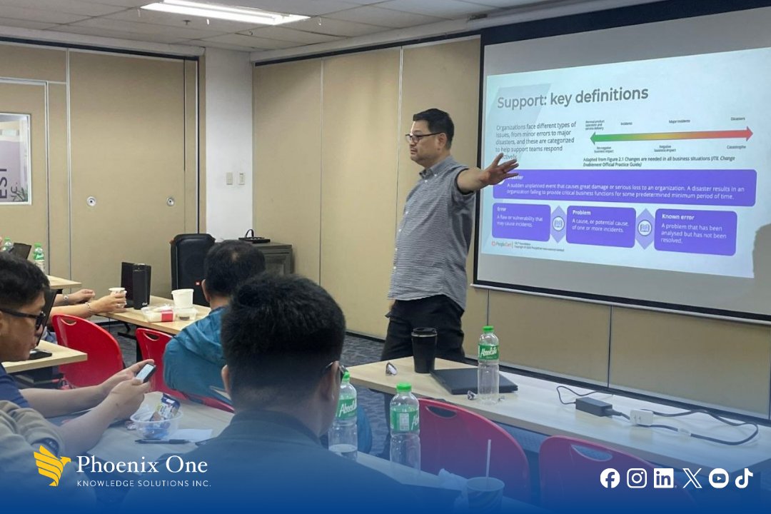 phoenixone_ph's tweet photo. Thank you to everyone who joined our recently concluded ITIL® Foundation (Version 5) training. 

Congratulations to all participants for taking a step forward in strengthening their professional capabilities and commitment to service excellence.

We Learn By Doing

#PhoenixOne_PH https://t.co/6O3MZrew4d
