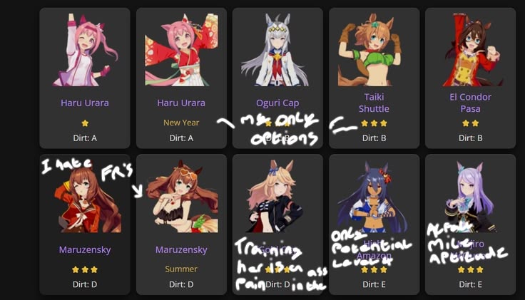 cyber_serenity's tweet photo. It doesn't help that I don’t have many umas with a good dirt aptitude
I can only pray that Yukino Bijin comes home with the pulls I do on her banner https://t.co/3NioCplhL0