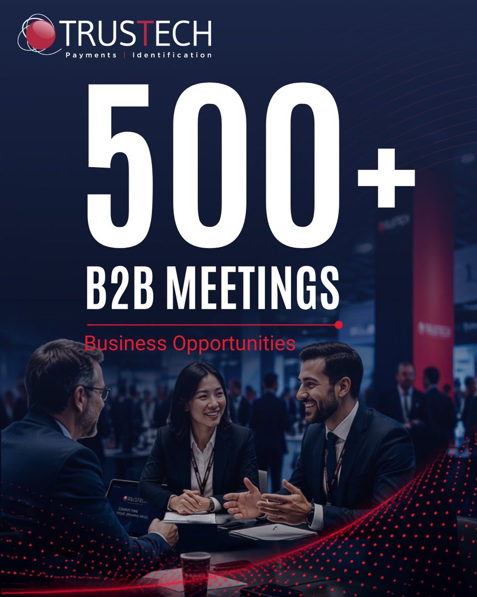 TRUSTECH_Event's tweet photo. 📍 One event. One ecosystem. Unlimited opportunities for exhibitors.

For 3 days, exhibit at #TRUSTECH to meet qualified market players, showcase your solutions, expand your international network and strengthen your visibility.

Secure your booth now ➡️ https://t.co/LKoNPRJI9M https://t.co/ouaUhOop6h