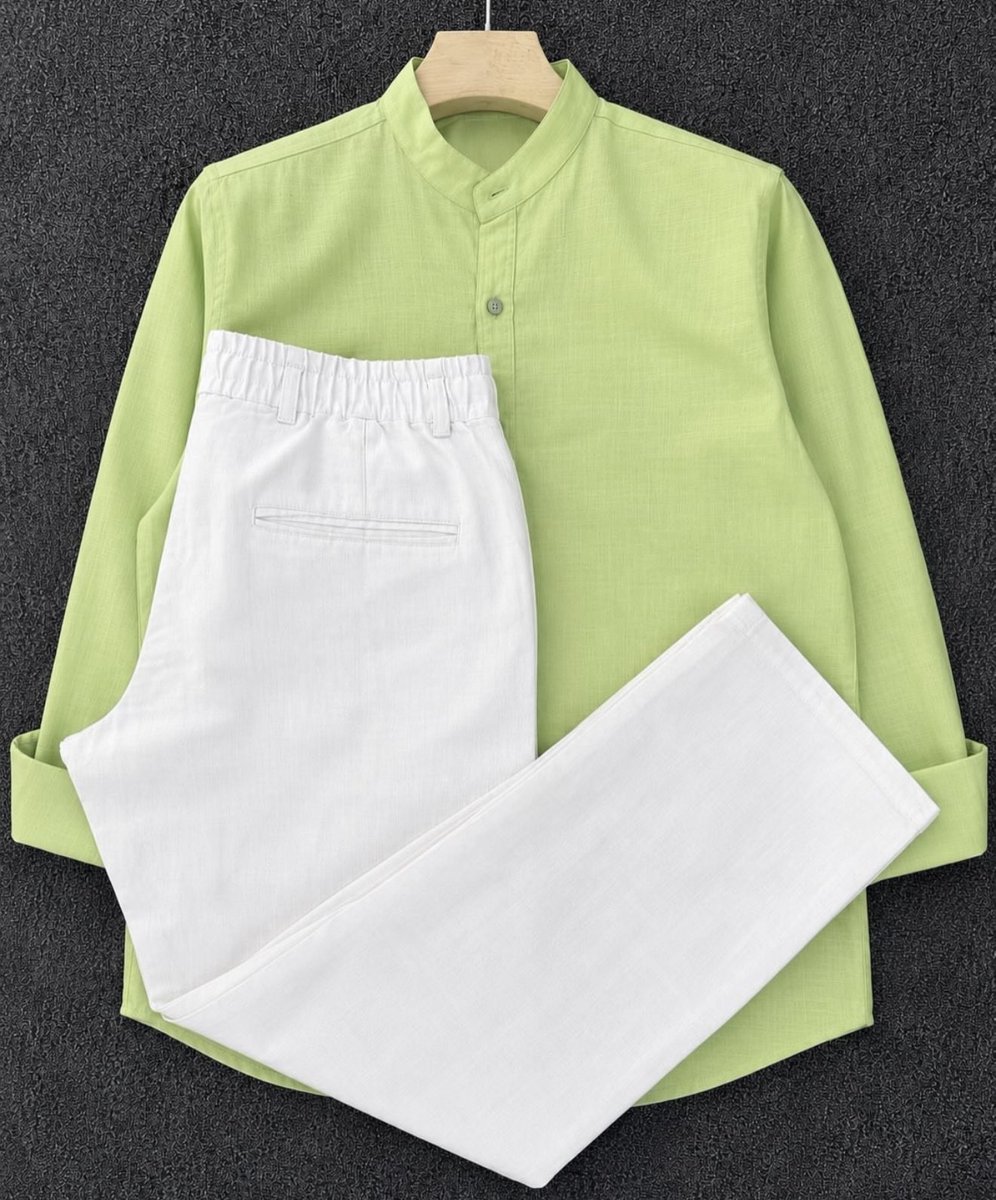 Intellectual_OT's tweet photo. Italian Linen two piece in more colors 

🏷️ 40k each 

Kindly Rt 🙏🏽 https://t.co/a7VbB7bSCs