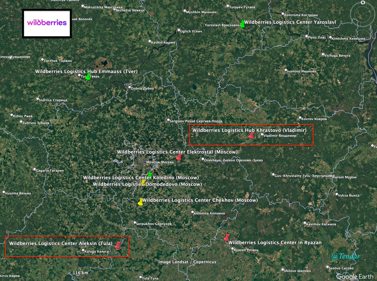 Tendar's tweet photo. It was requested and here it is. The updated progress map regarding Ukraine's operation against Russian Wildberries logistics centers across Russia. 

The red pins, which are indicating a destroyed facility or at least inopartional for an indefinite time, are getting more numerous. It is estimated that 22% of Wildberries storage capacity has been destroyed. 

Since the lion's share of those logistical losses make their so-called mega-hubs, the impact is actually even worse than the percentage suggests. The mass of small collection points and sorting centers are not mission-critical, but they are also not the pillars of Wildberries' survival, as the mega hubs are.

If Russia loses 4-6 more mega-hubs, then Wildberries will eventually reach a logistical collapse where widespread distribution will be rendered impossible. Meaning, Wildberries will stop to exist as an independent, operational unit.

Even when the collapse of Wildberries itself would make it a valuable target, the cascading effects are even more threatening for Russia. Wildberries is the single-biggest debt holder at the Russian bank VTB. When Wildberries collapses then it will deepen the banking and financial crisis which Russia is already experiencing. It might even be the first larger Domino stone.

Reports that Belarus and Kazakhstan might fill in the gap are coming out, but when checking my map, then you will see that Wildberries has concentrated its mega-hubs around Moscow, Saint Petersburg and other major cities. There are none at Russia's periphery and for good reason. It does not make sense.

Even if Russia makes those hubs in Belarus or Kazakhstan operational (and that is a big If), they would have only a fraction of worth as those which are currently running. Parcels would come with huge delays, if at all, reducing the logistical value of Wildberries altogether.