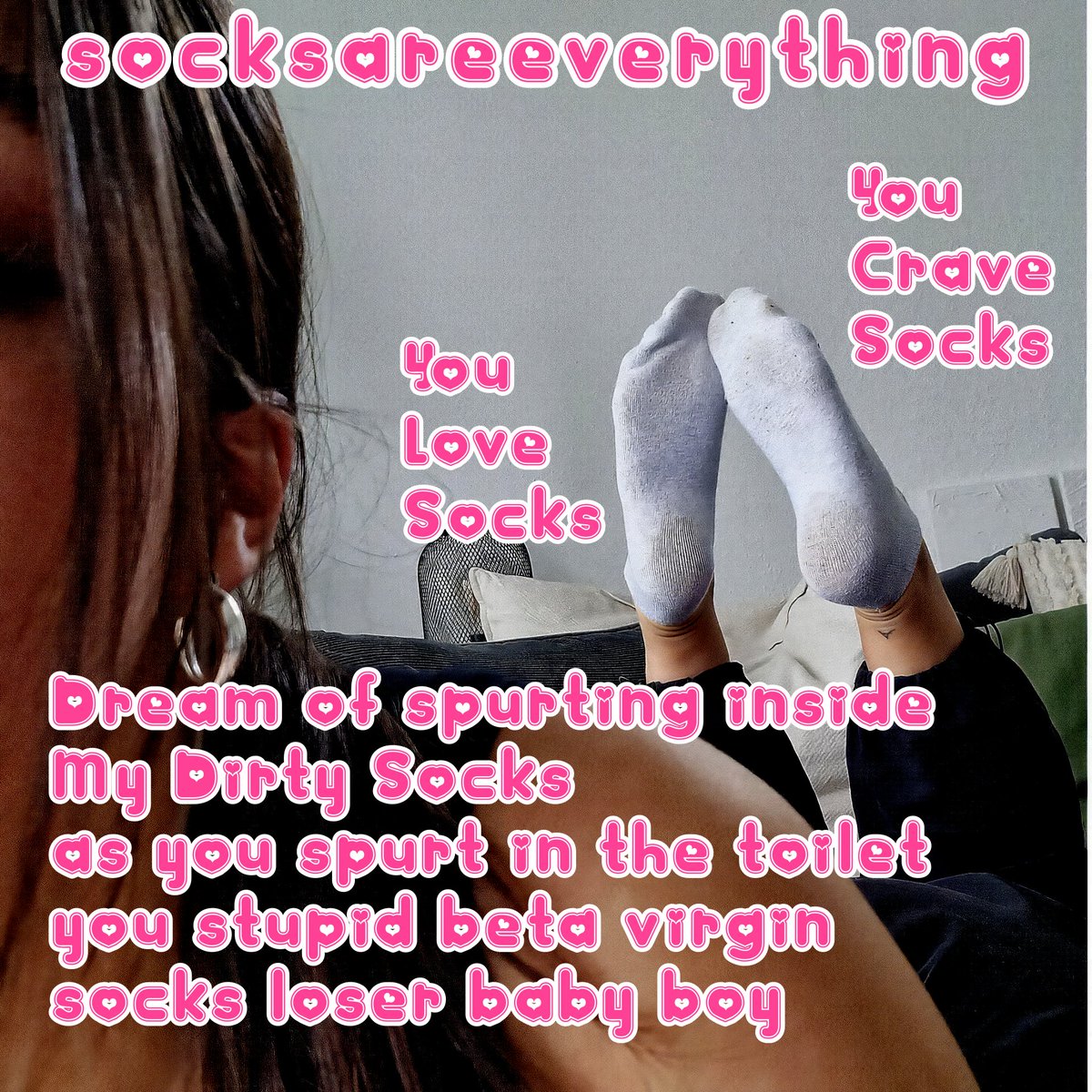allsocksall's tweet photo. I know you dream of breeding my dirty used socks hard and spurting deep inside.
You can get them.
#socks #cuckold #sissy #sockpussy #virgin #sph #loser #femdom #chastity #chastitycage #caption #captions #feet #foot #worship #virginity #pussyfree #joi #cei #beta #hentai #anime https://t.co/pVy7Nj6CGu