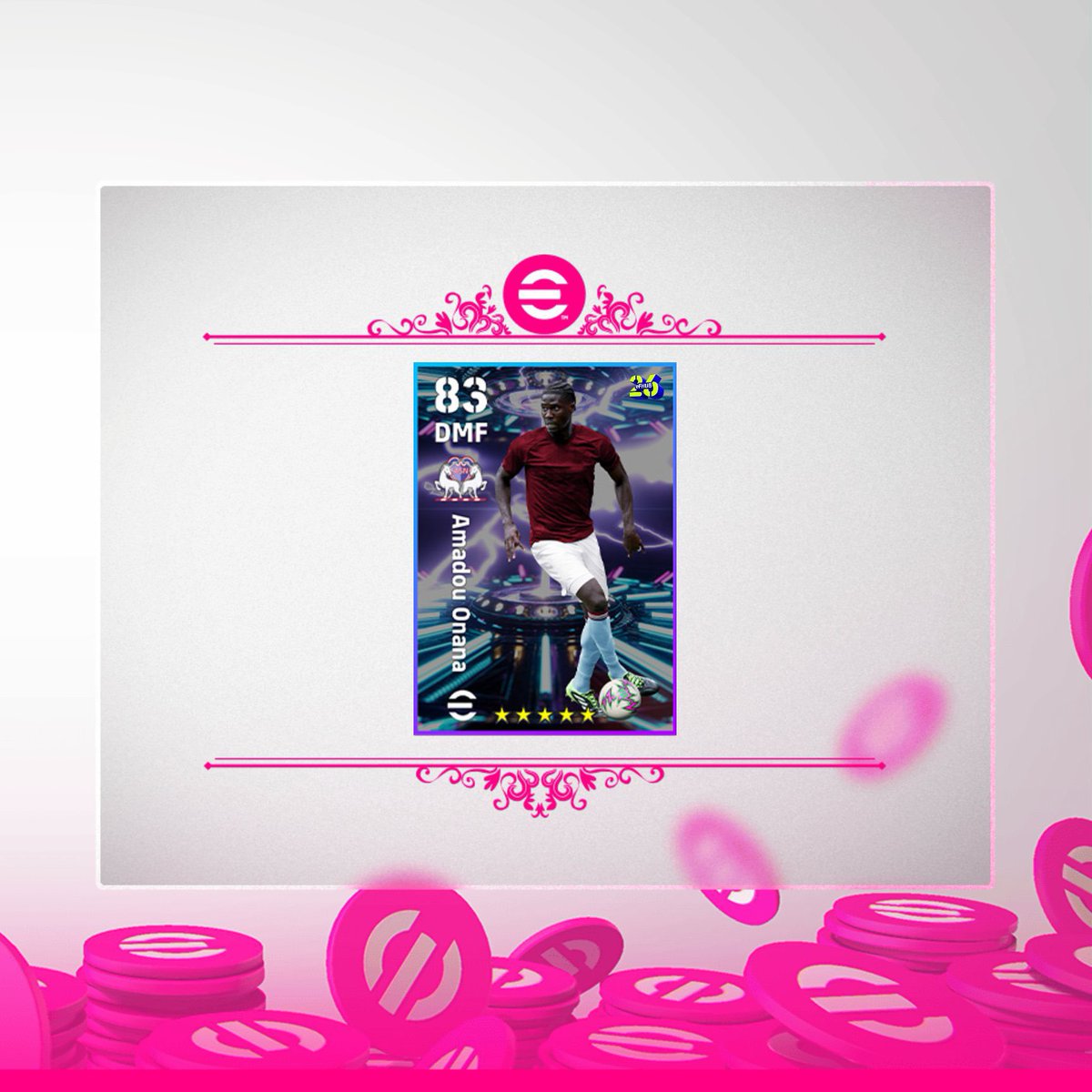 _Tetsuxyz's tweet photo. Amadou Onana, has been added to the Point Shop.

Cc @ZahafcPes 

#イーフト
#efootball https://t.co/rzP5I4bS4H