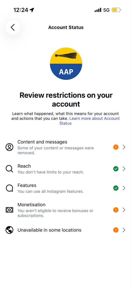 AamAadmiParty's tweet photo. No explanation. No accountability. Just silence.

Democracy demands transparency, not secret restrictions and automated acknowledgements.

@Meta, stop hiding behind silence. Tell India why accounts are being restricted on your platforms and whose orders you are acting on.

Despite several emails, why are we still not getting a response?

Stop bowing down to Prime Minister Modi.

#MetaCensorsIndia