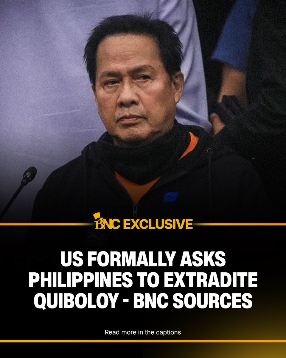 bncdotph's tweet photo. EXCLUSIVE: US formally asks Philippines to extradite Quiboloy- BNC sources

The United States has formally asked the Philippine government to extradite detained doomsday televangelist Apollo Quiboloy to face sex trafficking and other criminal charges, senior government officials told Bilyonaryo News Channel on Thursday.

The BNC sources said the request was sent last month by the US Embassy in Manila to the Department of Foreign Affairs, which then forwarded it to the Department of Justice (DOJ). 

The DOJ, the lead agency tasked with handling extradition cases, was reviewing Washington’s request. 

Quiboloy, 76, a close friend and spiritual adviser of former President Rodrigo Duterte, was indicted in 2021 by a US federal grand jury and was on the FBI's most wanted list on charges of committing conspiracy to engage in sex trafficking by force, fraud and coercion, sex trafficking of children and bulk cash smuggling. 

He was being held in a Pasig City jail over domestic cases of alleged sexual and child abuse, and human trafficking. | via Michaela Del Callar, https://t.co/9R0Mcay5im