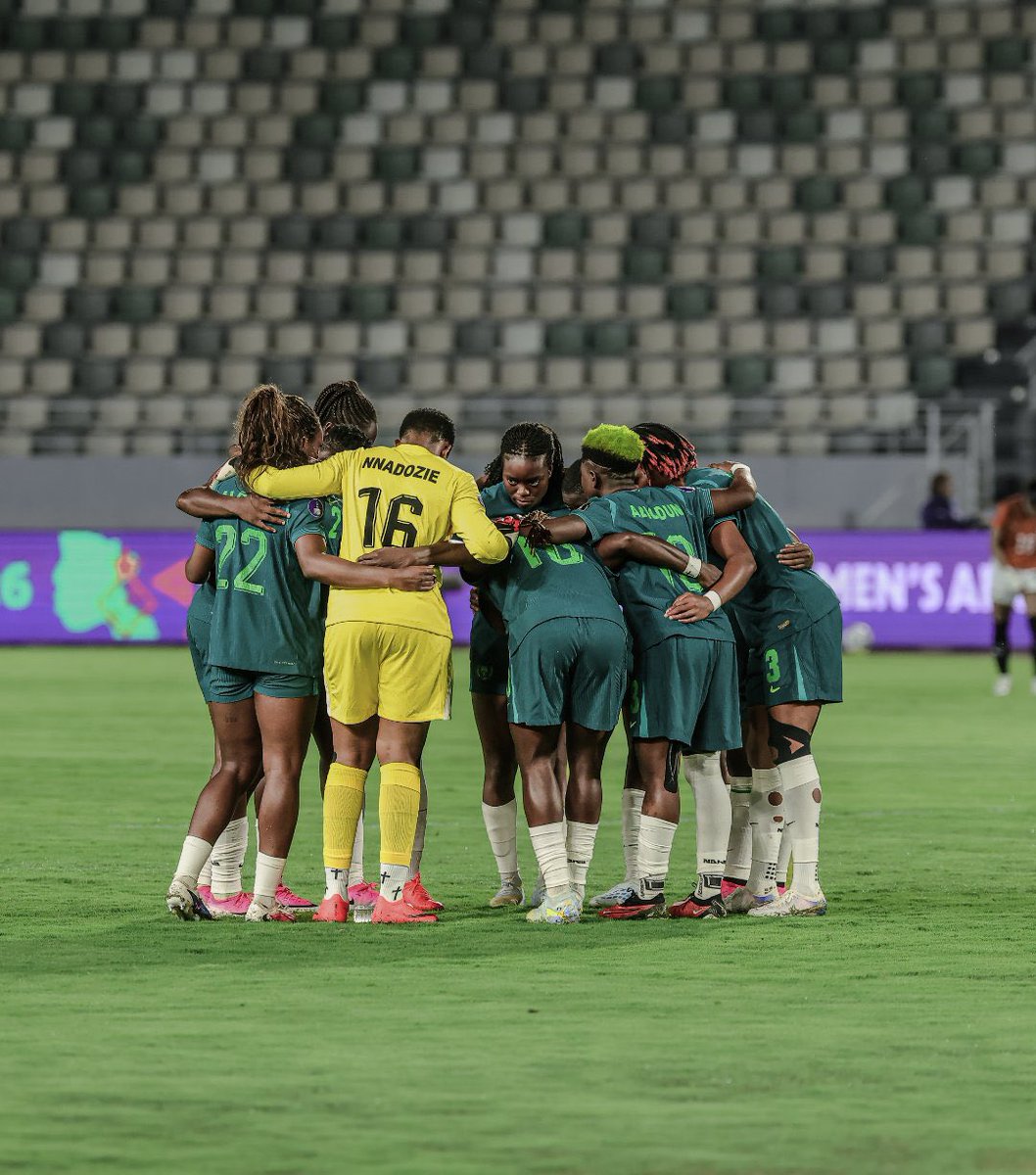 Rasheedat08's tweet photo. What a fight.

We made it out of the group stage.

This win was about ALL of us: every player who stepped on that pitch, everyone in the squad pushing us on, to our crew, technical team, staff, and every single fan back home believing with us.

That's what collective effort looks like. We fight for each other.

Quarter-finals, here we come. The mission continues.

The Queens Are Here. 🇳🇬🦅

All for His glory.

#SuperFalcons #WAFCON2026 #TheQueens #TheGirlWithTheBlueHair