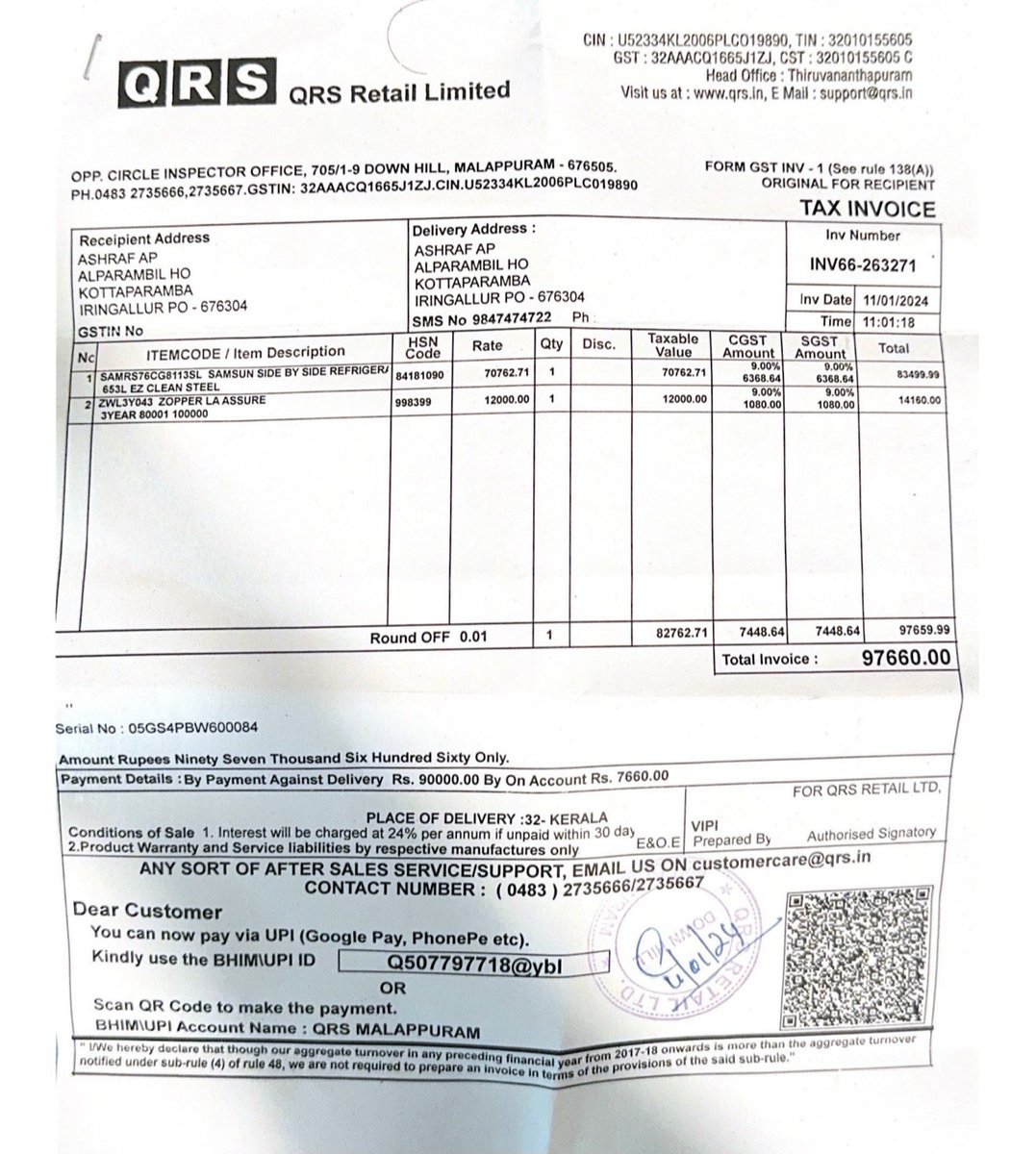 ajsalte's tweet photo. @SamsungIndia @SamsungIndia This is the worst after-sales service I've ever experienced. My refrigerator complaint has been pending for days. Service Request 4439745515. No response. No follow-up. No accountability. Selling products is easy—supporting customers seems impossible. https://t.co/a93oZ4Kkvi