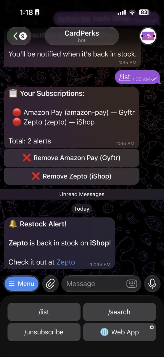 vaibhav_lodha's tweet photo. Zepto is back on #ishop , buy them before they go OOS. https://t.co/pSHzNilOQd