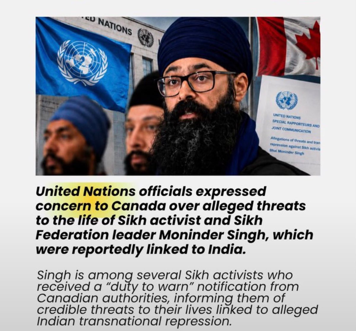 akalpulse's tweet photo. Indian democracy and republicanism are a disguise, and behind this disguise is an ugly monster, a Frankenstein of the colonial creators, which is now ravaging foreign lands in search of innocent #Sikh citizens who dare to reveal its ugly face to the world.
#sikhs https://t.co/Xz7xqetcXl