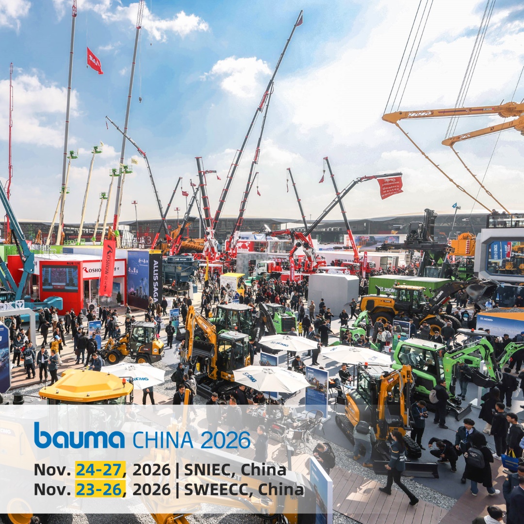 HighwaysToday's tweet photo. 🚧🌏 The countdown to bauma CHINA 2026 has begun! 🇨🇳🏗️

The largest construction machinery event in Asia is set to be even bigger, with an exciting new "One Show, Two Venues" format across Shanghai.

🔹 4,000+ exhibitors
🔹 400,000 sqm of exhibition space
🔹 ⚡ New energy & electrification
🔹 🤖 AI, automation & autonomous machinery
🔹 ⛏️ Mining, tunnelling & attachments
🔹 🚜 Live demonstrations & industry forums
🔹 🌍 Global manufacturers and technology leaders

Whether you're looking to showcase your products or discover the latest innovations shaping construction, infrastructure and mining, bauma CHINA 2026 is the place to be.

🎟️ Visitor registration is now open
📍 Booth space at SWEECC is still available
👉 Register or secure your stand today: https://t.co/kPhA4pSBVN

#baumaCHINA #Construction #ConstructionEquipment #Mining #Infrastructure #HeavyEquipment #SmartConstruction #Electrification #Automation #Engineering #Shanghai