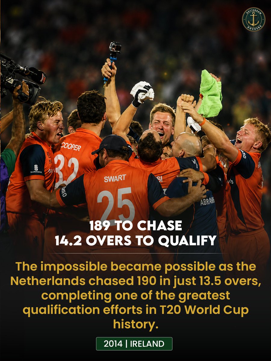 RDockersetpl's tweet photo. The Dutch donโt wait for history to be written. They create it.
From Lordโs to World Cups, every impossible moment has been built on grit, belief, and the courage to dream bigger. Thatโs the legacy we carry into every game.
#RotterdamDockers #DutchCricket #NetherlandsCricket https://t.co/8TcWNoclUO