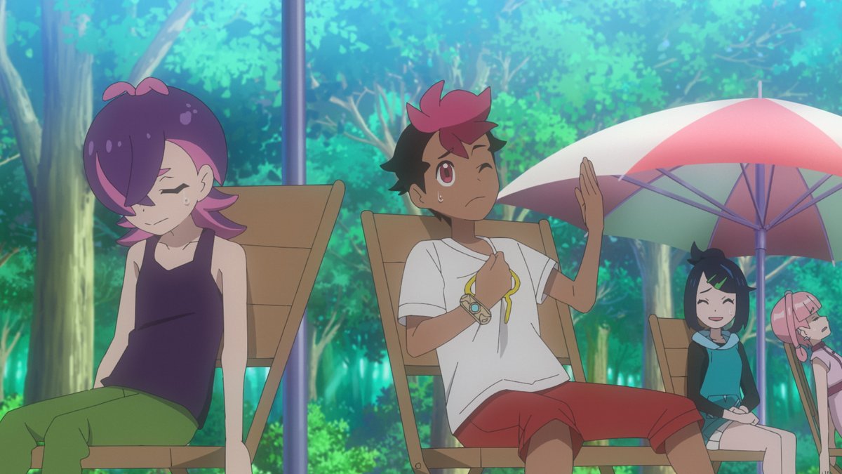 anipoke_PR's tweet photo. △次回の #アニポケ は
8月14日(金)よる6時55分から！▽

ブレイブアサギ号の空調設備が故障して
あつ～い日を過ごすライジングボルテッカーズ

そこに、元船員のソーダヨが現れ…
さらにはなぜか #メガレックウザ も!?

テレ東系での放送をお見逃しなく！
※一部地域では放送日時が異なります https://t.co/GA9fYbXfBA