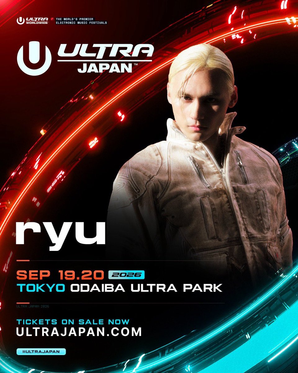 therampagefext's tweet photo. ／
#龍 出演
ULTRA JAPAN 2026
詳細解禁🔐❤️‍🔥
＼

【龍 出演日程】
🗓️9/20(日)
⏰OPEN 10:00 / START 11:00
📍お台場 ULTRA PARK特設会場 ULTRA PARK STAGE
🔗https://t.co/gokewNDs6R
🎫https://t.co/kH6bbYGauN

会場にてお待ちしております！

@UltraJapan 
#THERAMPAGE https://t.co/nejwvMZgLt