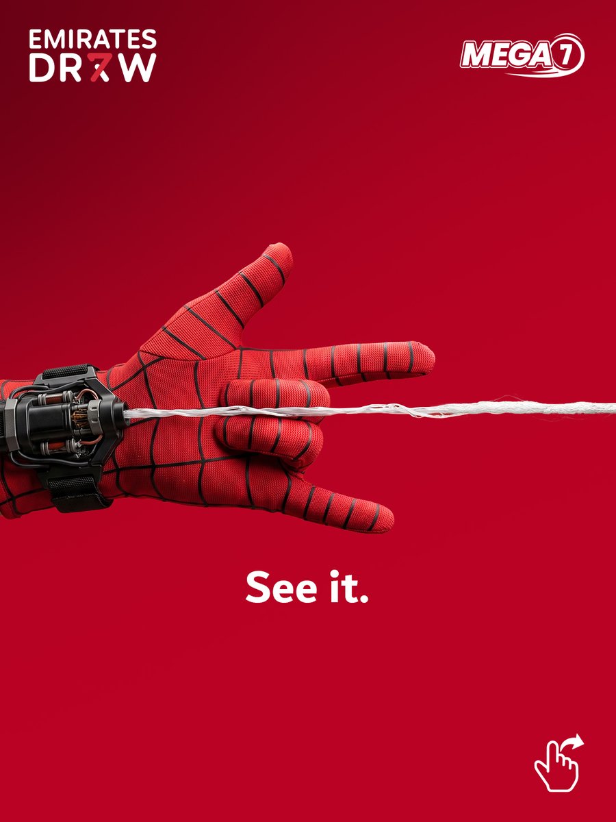 emiratesdraw's tweet photo. Saw it.
Going for it.🕸️
🔴MEGA7
🎁$30 Million
Learn more at https://t.co/TmzjbpiEch
#EmiratesDraw #MEGA7 #Global #ForABetterTomorrow https://t.co/DGE9TLBpaO