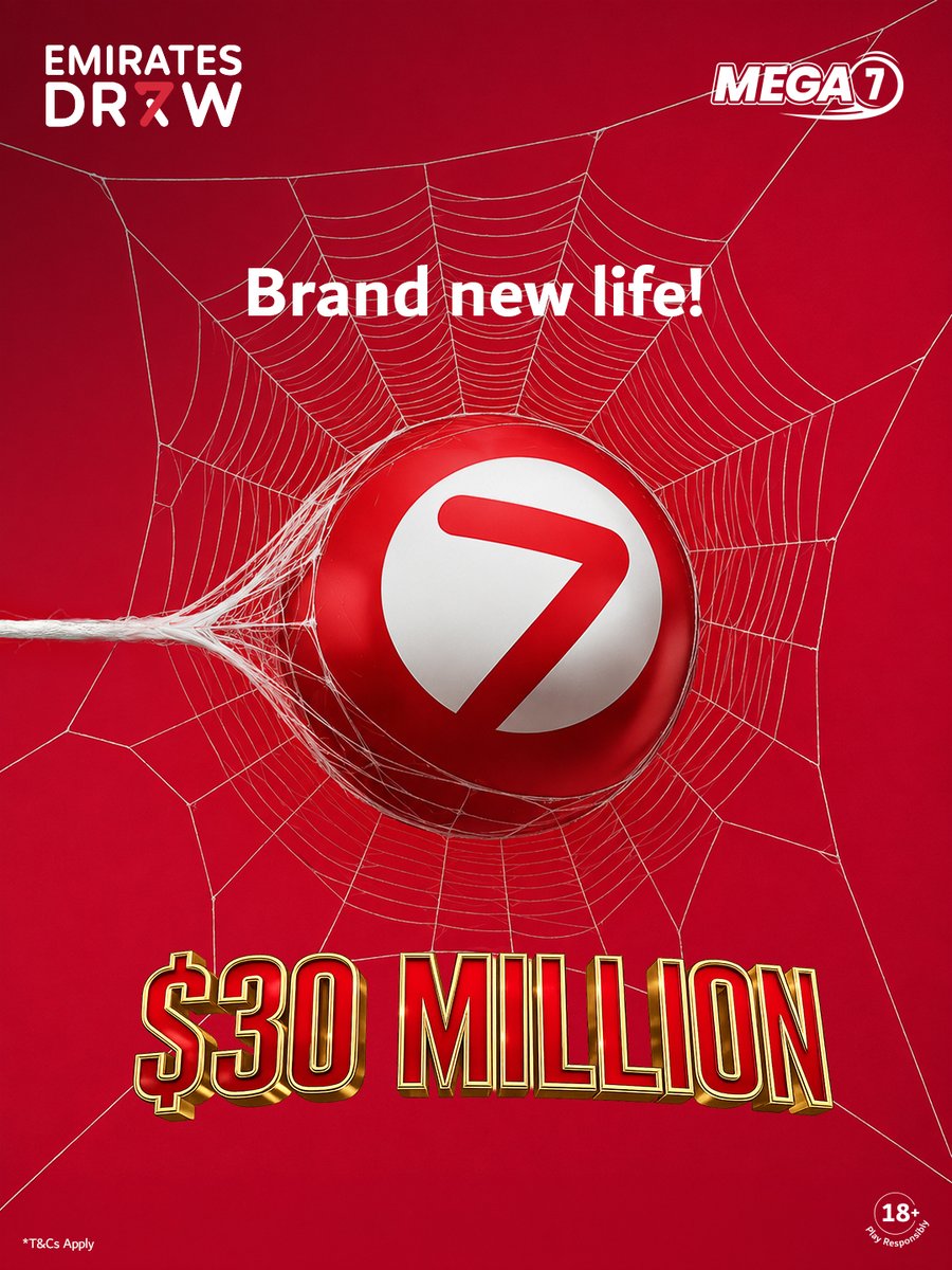 emiratesdraw's tweet photo. Saw it.
Going for it.🕸️
🔴MEGA7
🎁$30 Million
Learn more at https://t.co/TmzjbpiEch
#EmiratesDraw #MEGA7 #Global #ForABetterTomorrow https://t.co/DGE9TLBpaO