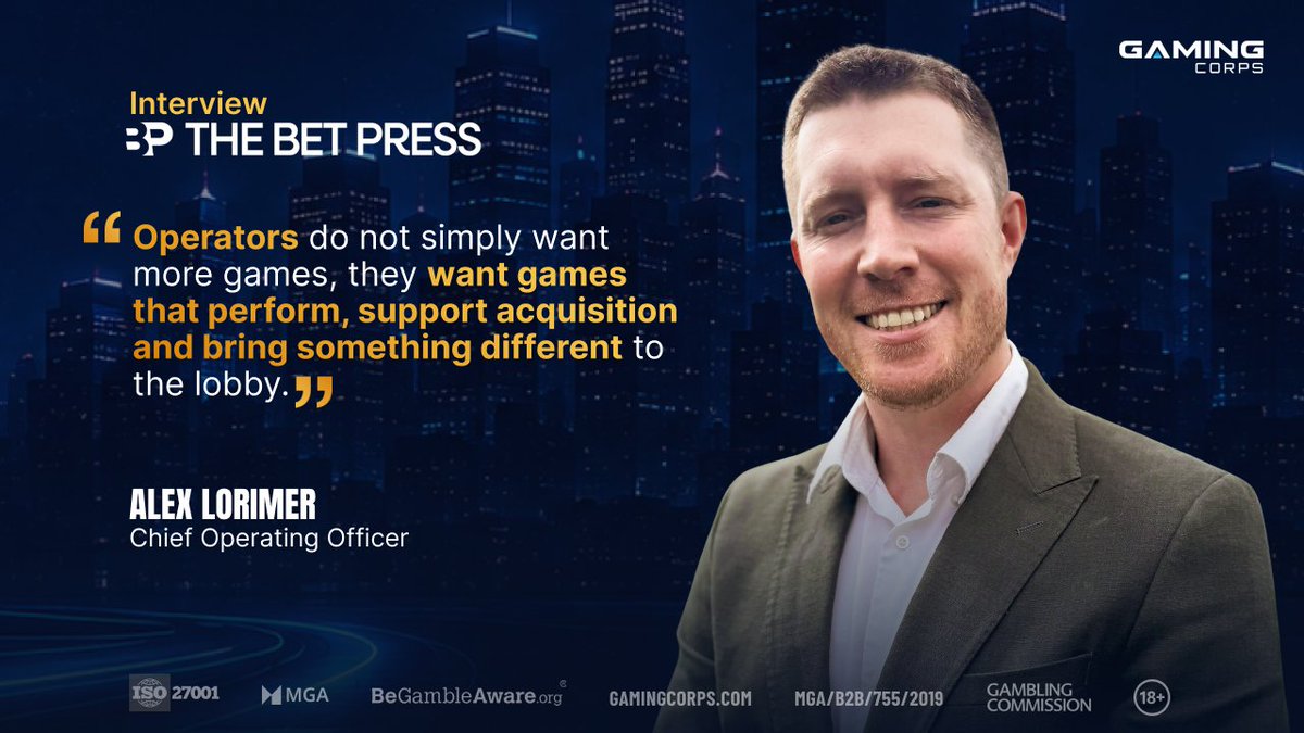 gamingcorps's tweet photo. Our COO shared his thoughts on how player expectations are evolving, why innovation matters more than ever, and what the future holds for Gaming Corps.
๐ 18+ | Please Gamble Responsibly | https://t.co/S8ZJRlmCCK
#GamingCorps #Gaming #iGaming #GameDevelopment https://t.co/bnJ0VyWgyo