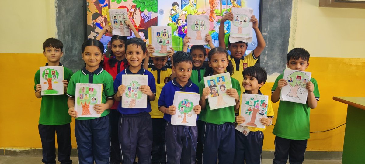 KV_Sec8Rohini's tweet photo. कक्षा - 1 के विद्यार्थियों ने "मेरा परिवार" गतिविधि के अंतर्गत अपने परिवार के सदस्यों का आत्मविश्वासपूर्वक परिचय प्रस्तुत कि��ा।इस गतिविधि के ��ाध्यम से बच्चों में बोलने का कौशल,आत्मविश्वास, रचनात्मकता तथा पारिवारिक मूल्यों के प्रति सम्मान की भावना का विकास हुआ।@KVS_HQ
@kvsrodelhi https://t.co/hZfjbRYpF1