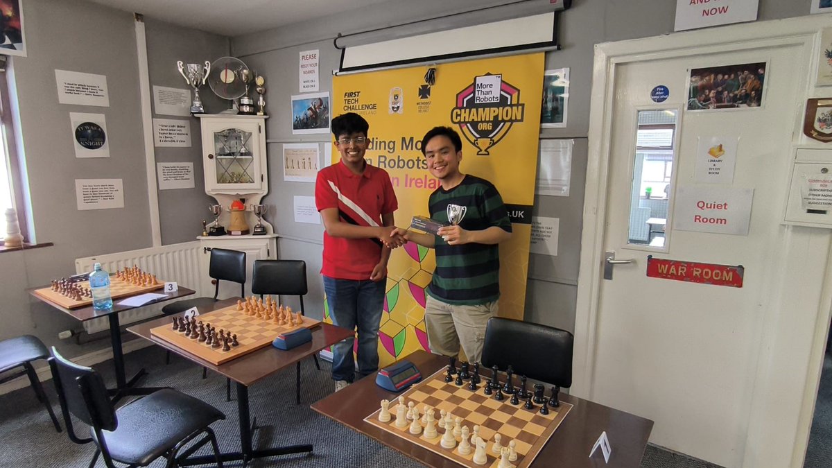MethodyBelfast's tweet photo. Aharshi hosted a Bullet Chess Tournament at Lisburn Chess Club, raising £115 for Robotics Club with players from across the region. 

Thanks to Lisburn Chess Club for sponsoring the venue and prizes! 

#MCB #Methody https://t.co/OhJKvlw0T4