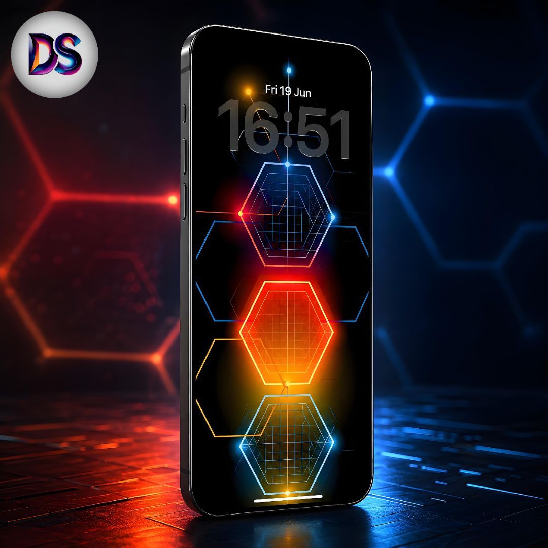 Deep_Screens's tweet photo. Neon hexagons stacked on pure black. ๐
The colour shift from ice blue at the top down through red-orange to cool cyan feels intentional, almost like circuitry with a pulse. ๐๐ป
Free to use โ save it and see how it sits on your screen. ๐
#FreeWallpaper #DarkMode https://t.co/8hKRxDRLoC