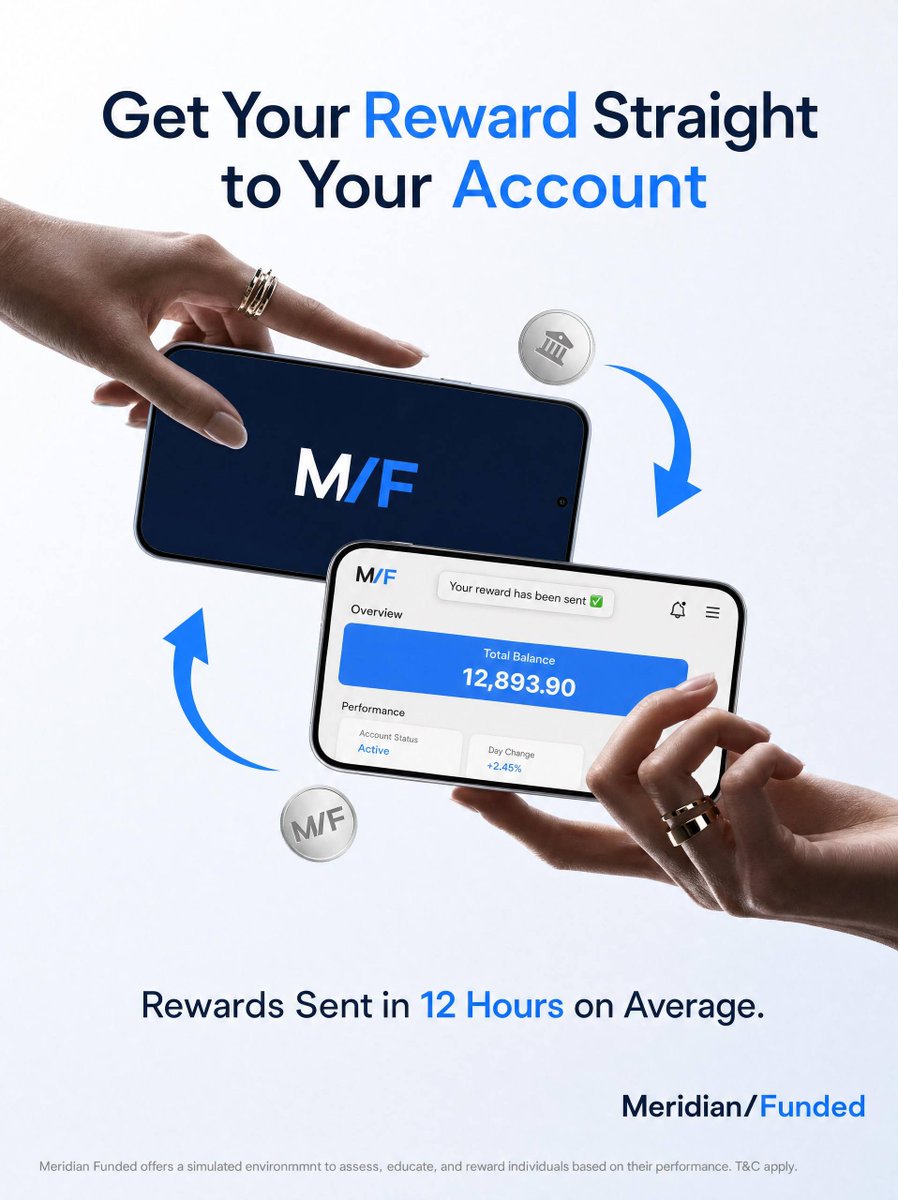 MeridianFunded's tweet photo. Why wait for what you’ve already earned?

With Meridian Funded, your rewards are processed quickly and delivered directly to your account, no complications, just consistency.

Get Funded, Get Paid! https://t.co/CJhYjzhBnP