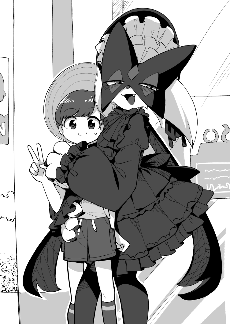 fun_bo's tweet photo. 愛が重すぎるマスカーニャと初のポケモンリーグ記念写真 https://t.co/VbVKVOb80M