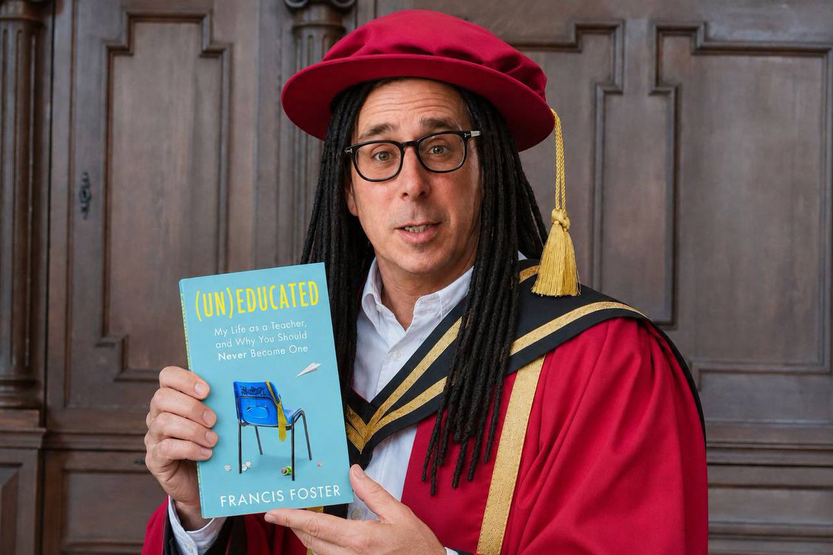 francisjfoster's tweet photo. Delighted to announce I've joined Cambridge University, following the publication of my book “Uneducated” (written by someone else). https://t.co/Sj89BRKNO9