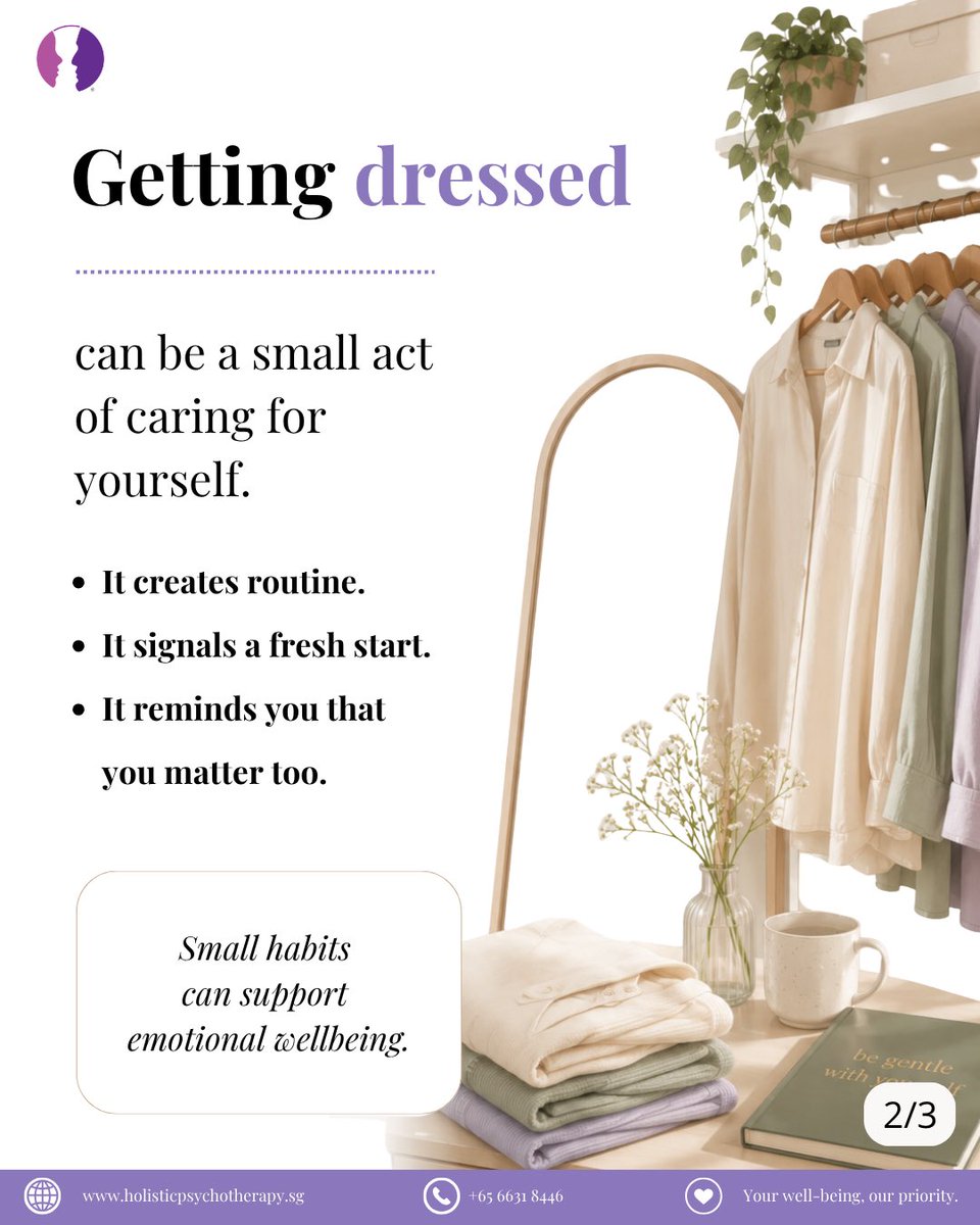 HolisticPsychC's tweet photo. Looking after your wellbeing begins with intentional moments, and every small step counts.

#SelfCare #MentalWellbeing #EmotionalWellbeing #MentalHealth #WellbeingMatters #CounsellingSingapore #PsychotherapySingapore #HolisticPsychotherapy https://t.co/iDgKb20VBw