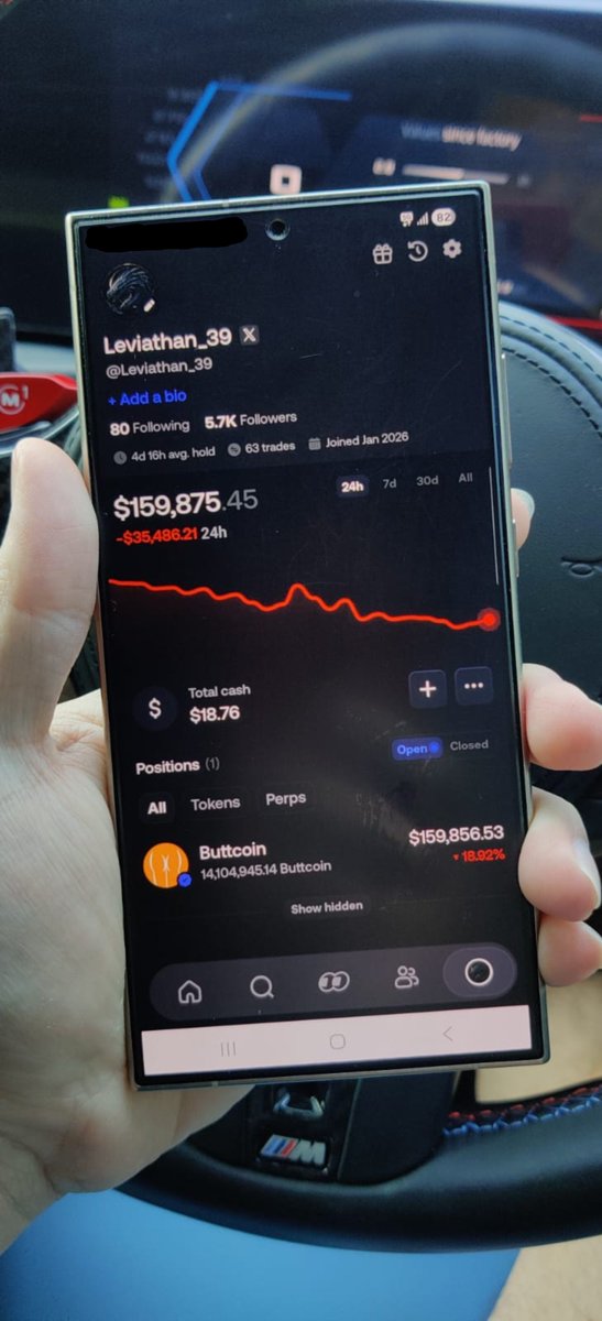 Leviathan_39's tweet photo. $159k today.

I think this has a real shot at becoming an 8-figure portfolio.

7 months in.

Still haven't lost conviction.

Diamond butts. 🍑💎

#buttcoin https://t.co/xtni0tqq3b