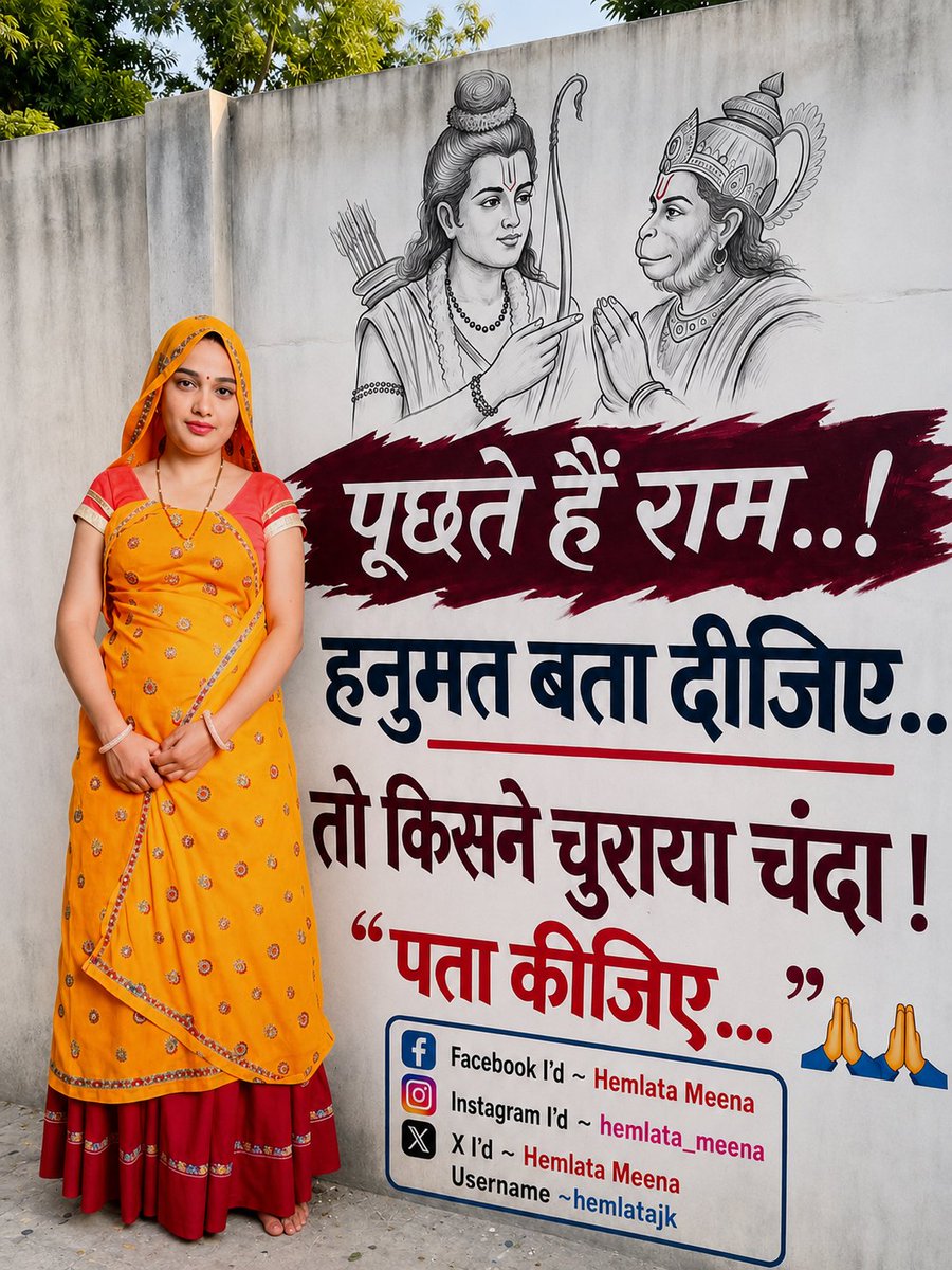 hemlatajk's tweet photo. पूछते है राम , हनुमंत बता दीजिए...! https://t.co/CuoCdT0pqy