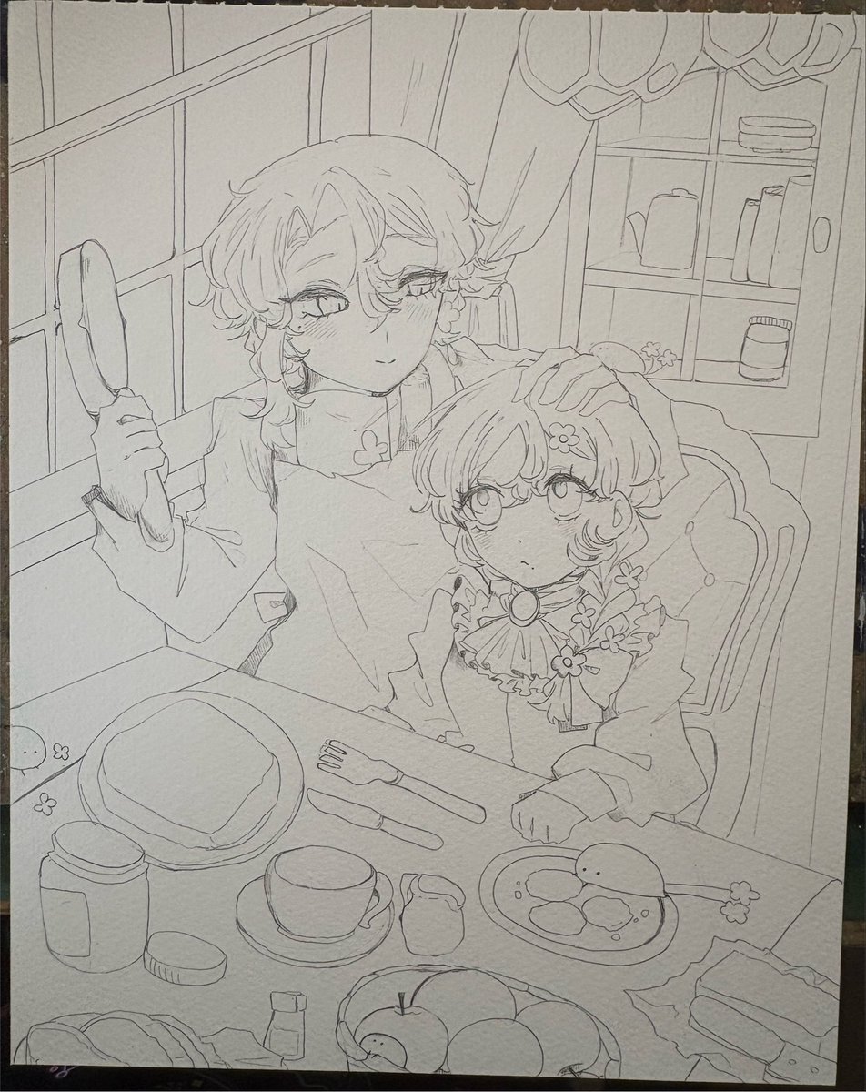 TamaOCsuki's tweet photo. そろそろ一枚絵描かないとリンチされそうなので https://t.co/mhkxgyWKCK