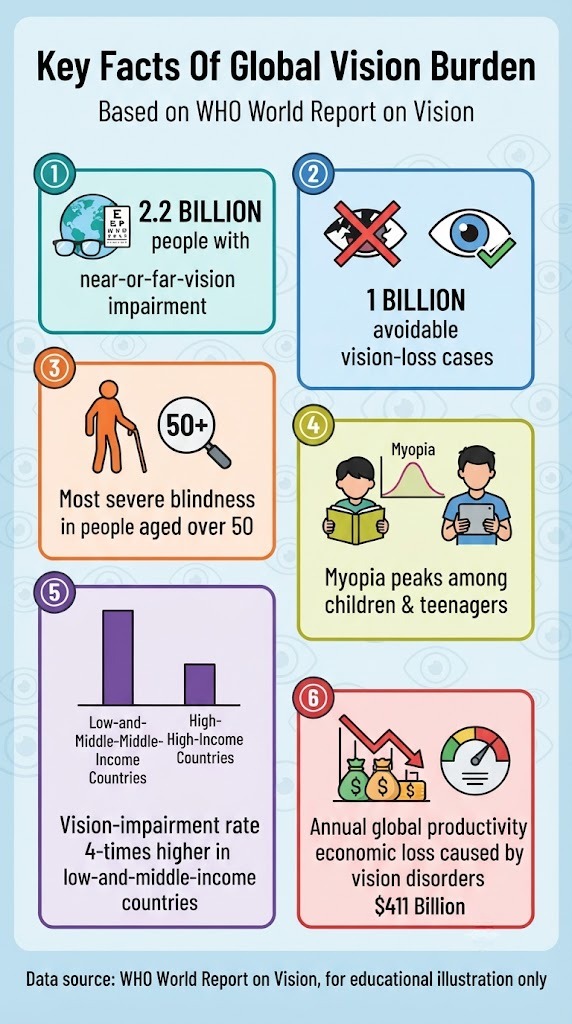 Jeffrey93981043's tweet photo. 😳Most people don’t know these facts about global eyesight. See graphic👇
#EyeHealth #GlobalPublicHealth #Myopia #Blindness https://t.co/M8La5zqaCk