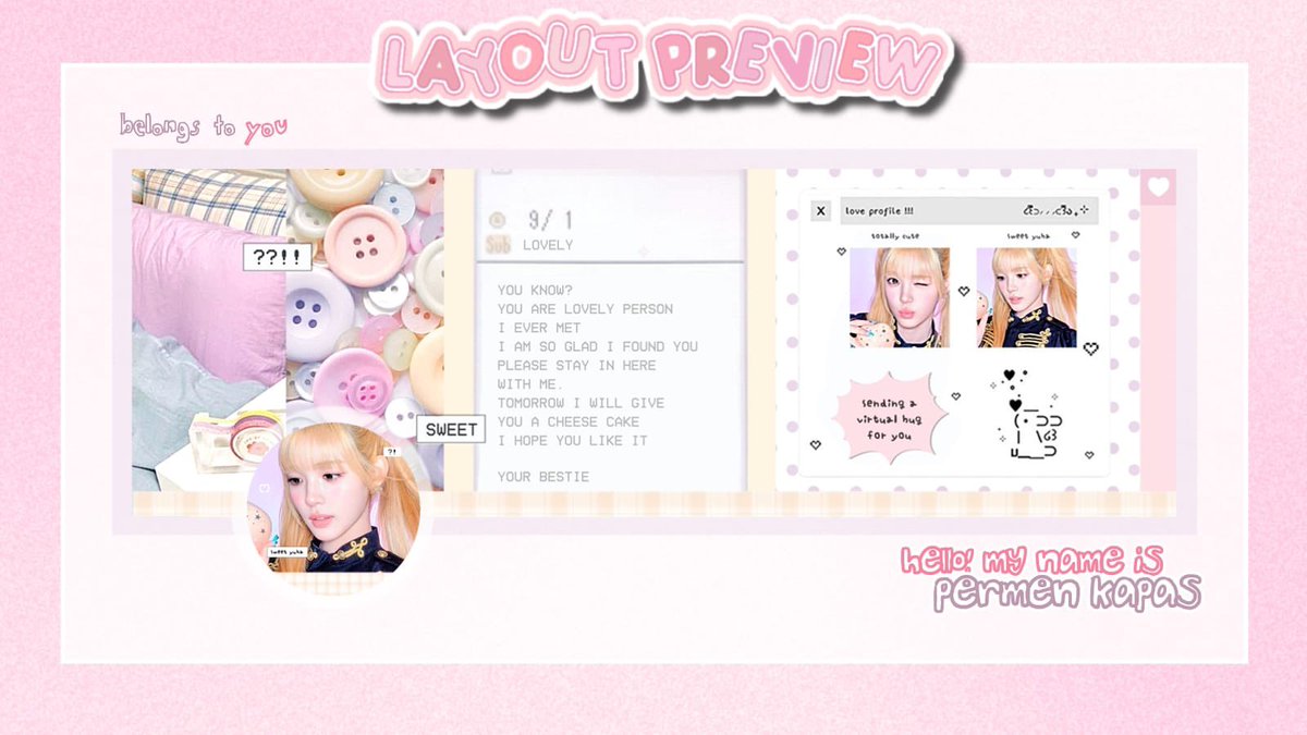gieurly's tweet photo. 💌 — help repost ya, gomawo ><

hi sweets! aku ada layout ready stock carmen, ian, stella, dan yuha dari foto teaser yg baru nih 🥹⭐️🌸 bisa banget dijemput dari sekarang ya 😋 aku tunggu sweet heart! 🍥🩷

#bealanja https://t.co/pnNdc38GSs