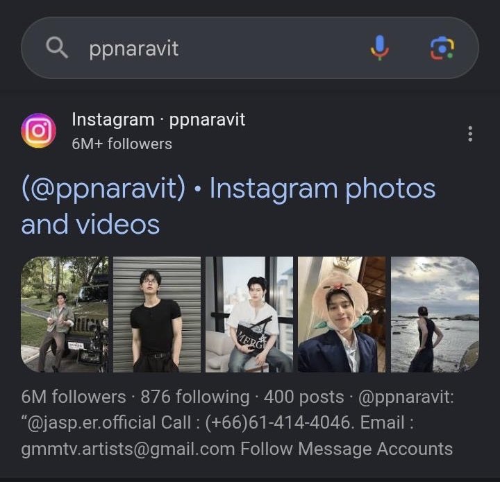 PP_Foreverr's tweet photo. pond’s instagram (@ppnaravit) seems to be shadowbanned and running into algorithm issues right now. pls take a few secs each day to search “ppnaravit ig” on google and manually type “ppnaravit” into the insta search bar. every search helps keep his account visible. 

#ppnaravit https://t.co/lbXP5gw4CE