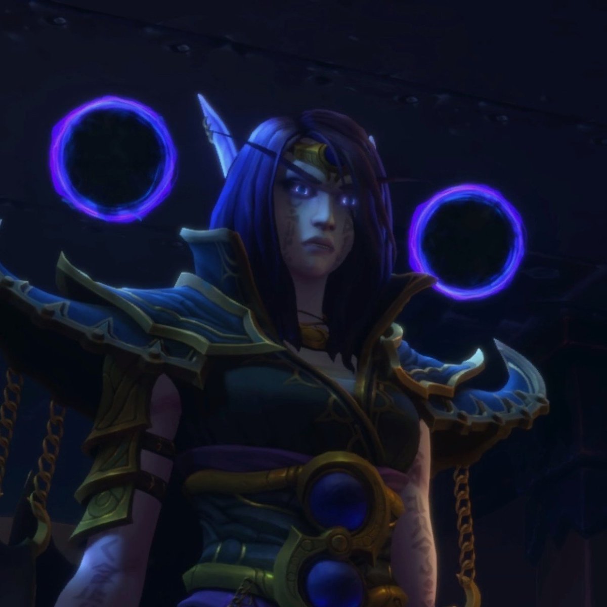VOIDALHARBINGER's tweet photo. ㅤ
Finally. A glance, and within a fraction of a second. She hoovered ever so slightly out of reach. Elven features staring down, indifference across her features.

❛ You're brave to come after me alone, or stupid. Depending on your next move. ❜
ㅤ https://t.co/7LFvsxnxuC