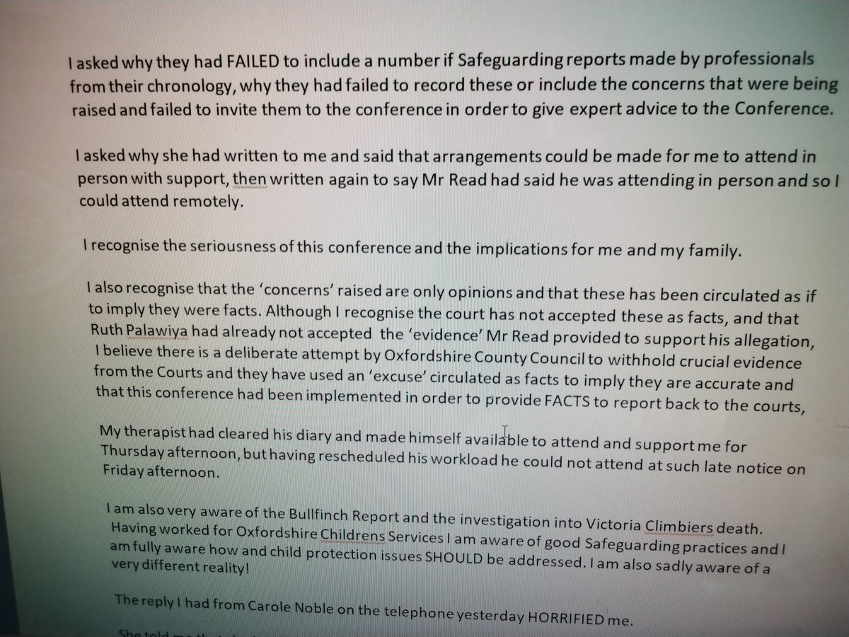 read_lorra14618's tweet photo. We need to address the corruption within 

Family Courts 

Local Authorities 

Children's Services 

The common practice of using Family Courts to cover up serious Safeguarding failures 

As a Whistleblower who raised concerns about Oxfordshire County Council Safeguarding practices this is exactly what I have experienced 

Local Authorities collude with other agencies, Police, Schools etc to create a narrative to project blame onto innocent families 

I witnessed it in the Children's home I worked in

I experienced it when they coerced my husband and provided him with entirely fraudulent data 

I post my evidence in the Public Interest to warn other parents about the torture within the Family Courts 

The extent of the criminality is unbelievable 

This email shows how Judge Isabel Lloyd Jones, Cafcass Social Worker Ruth Palawiya, Independent Reviewing Officer  / senior Social Worker Ruth Noble submitted fraudulent data into the Family Courts to cover up Child Sexual Abuse and Domestic Violence of myself and my children 

They tried to claim that I am mentally ill 

The evidence shows a very different story
