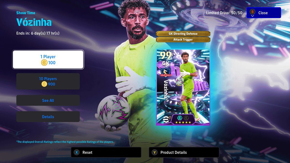 efootbuilds's tweet photo. Today's Showtime Pack. 

🇨🇻Vozinha 🧤

#efootball https://t.co/1PNN1FFOKJ