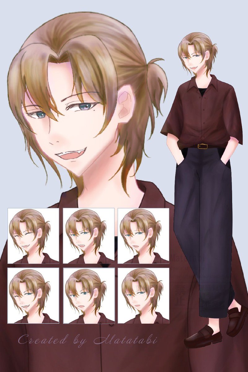 matatabi_tatie's tweet photo. TRPGで使える男性立ち絵を販売開始しました。
『笑っているのに、本音だけは見せてくれない青年——』
・表情差分付き
・即使用OK
・SUKIMAにて販売中
情報屋、交渉人、裏社会の住人、二面性のあるPCにおすすめです。
▼販売ページ
https://t.co/UtwPM33nJq
#TRPG #TRPG立ち絵 #SUKIMA https://t.co/KKRkop0sH7