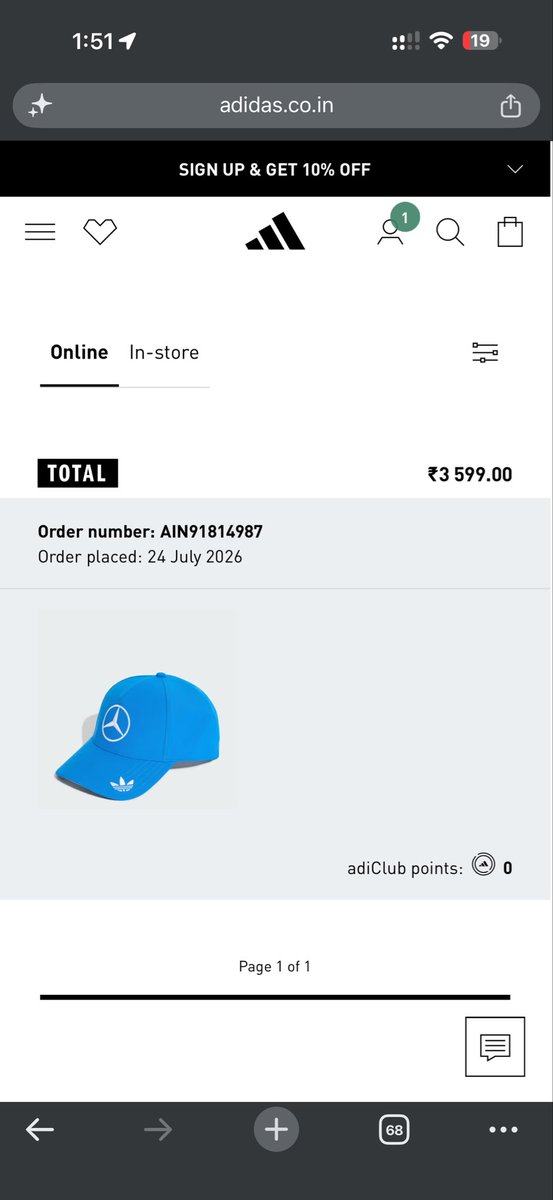 snebtech's tweet photo. I ordered this product and received wrong the pickup partner refuse for pickup and now your team denied to return it saying we packed the right item. I don’t expect this kind pf service from you guys! @adidas https://t.co/3BCvtGzLxP