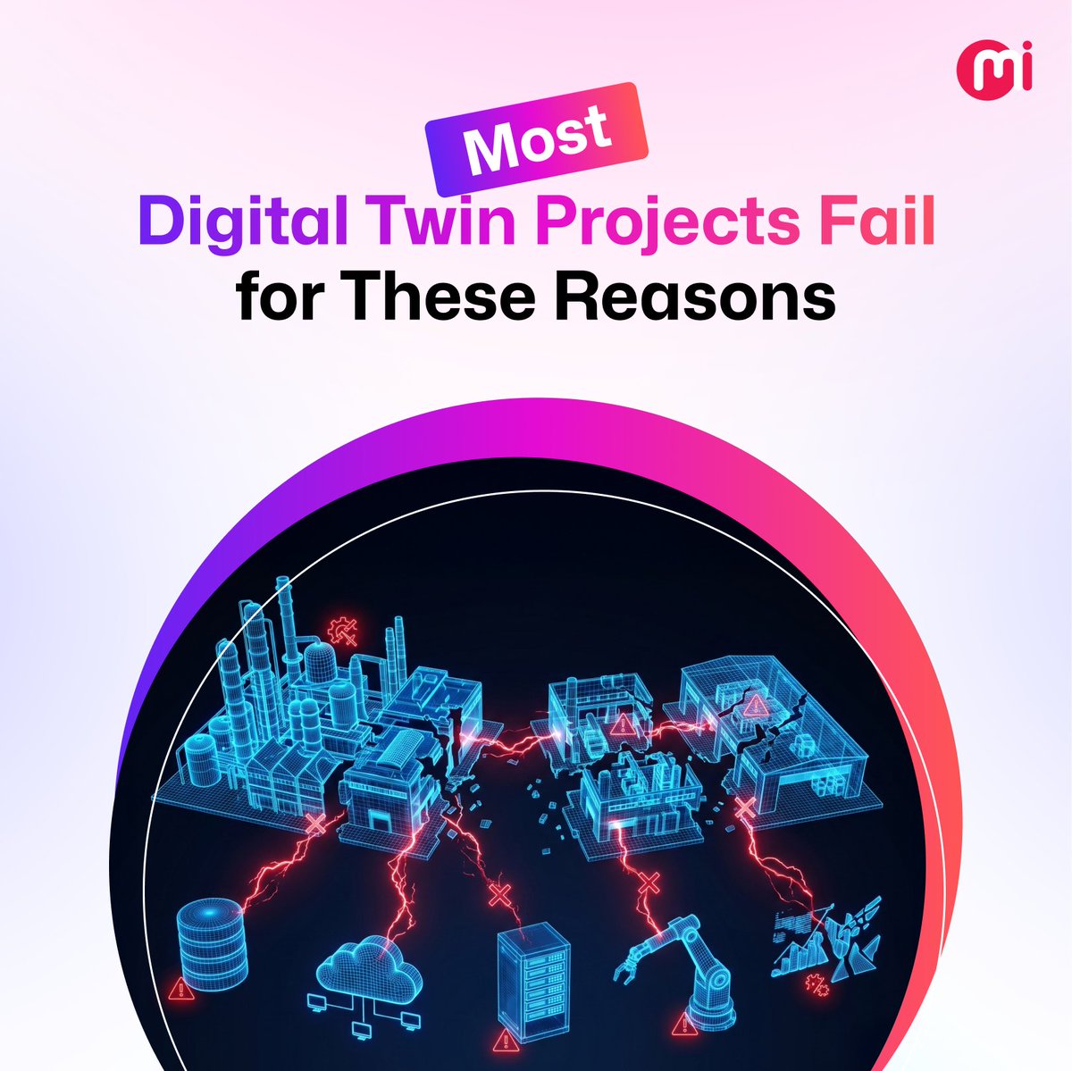 Mindinventory's tweet photo. Most companies don't have a Digital Twin problem. They have a decision-making problem.

We've seen organizations invest millions in sensors, dashboards, and 3D models, only to discover nothing actually changed on the factory floor. https://t.co/IUOkC69XGX