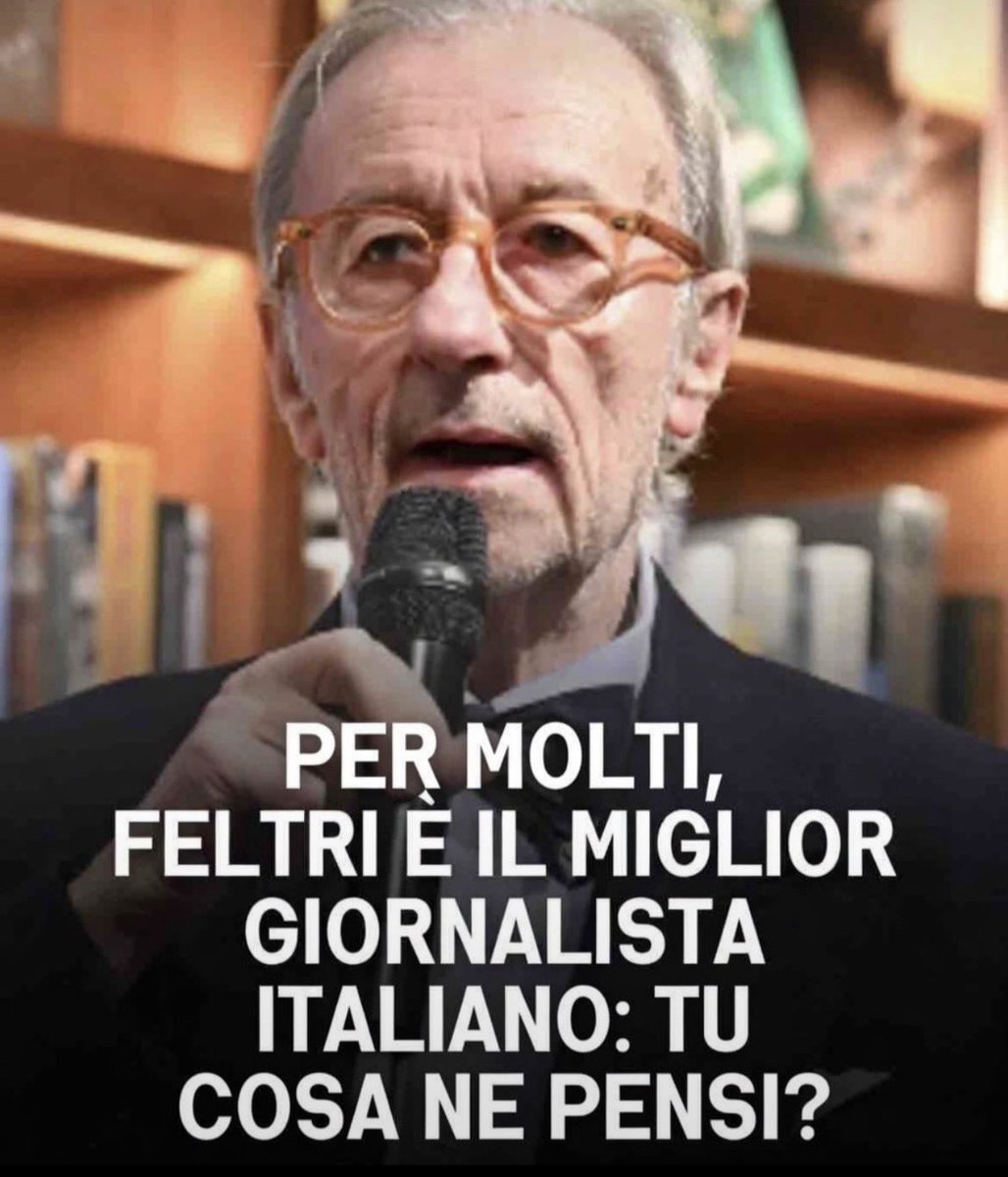 FrenkieWoody's tweet photo. Per tanti Feltri è ancora il miglior giornalista italiano.
Per altri è solo un vecchio che continua a dire cose scomode e volgari, mentre gli altri fanno i politicamente corretti.
Tu da che parte stai? https://t.co/0mWQfB9ovD