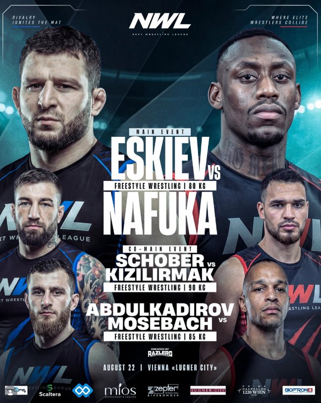 PTrbusek's tweet photo. NWL nová evropská “RAF”❓
Zajímavé zápasy Oktagon veteránů, Eskiev vs. Nafuka. Event proběhne ve Vídni 🧐
#NWL https://t.co/k2xuIJhm52