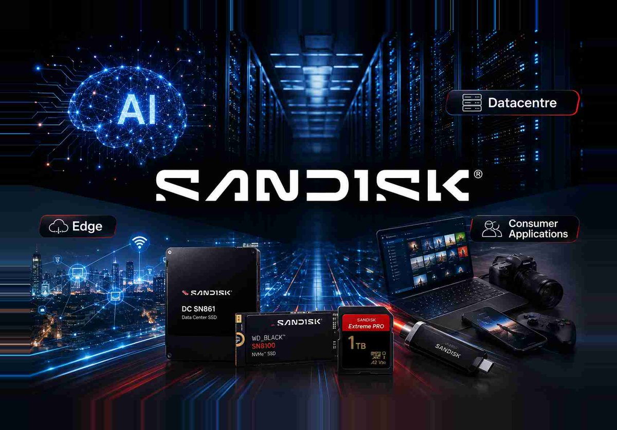 Sharesify's tweet photo. Sandisk Q4 FY2026 earnings: Excellent quarter, but expectations remain even higher
#Sandisk #SNDK $SNDK #BestAIStocks #TopAIStocks #TopMemoryStocks #AIinvestment #Investing #AIinfrastructure #TopTechStocks #Nasdaq #TopGrowthStocks @Steven__Frazer
https://t.co/q2Ra0jVVgk https://t.co/R4Xxk3Yach