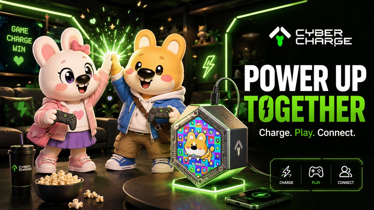 CyberSpace_Web3's tweet photo. Power up together.
CyberCharge brings charging, play, and Web3 experiences into one shared moment.
Because the future of energy should feel connected.
#CyberCharge #CyberSpace #Web3 https://t.co/ZVwWnazfHO
