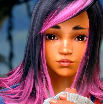 Lepetitlama's tweet photo. @Lezhaj_Kralj @Hideyos33767523 @Sajam @broskiFGC She's the only karambit knife fighter who switches between shy/awkward and hot headed tomboy  how is this less of an identity than Honda being a japanese sumo or Guile from the US army ? https://t.co/WDcZznHM2q