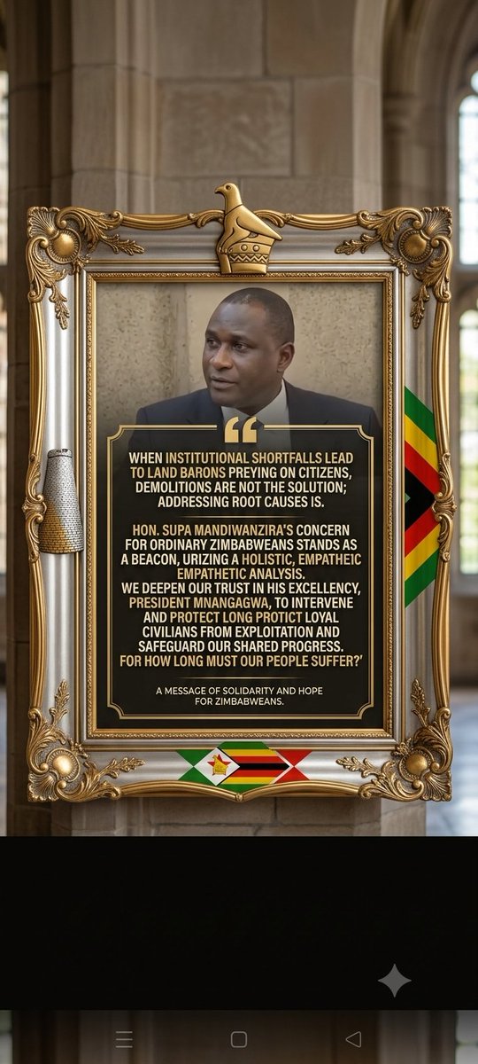 stapewell's tweet photo. Land barons &amp; demolitions destroy homes. We urge President Mnangagwa to protect citizens' dreams, stop predatory actions &amp; provide affordable land to the 3/4 of urban dwellers stuck with developers. Stop the suffering! #Zimbabwe #HousingRights #EndLandSpeculation #SaveOurHomes https://t.co/XC9pid7y56