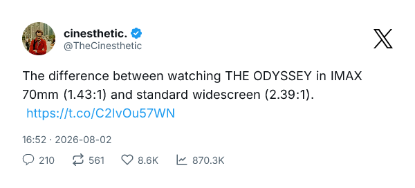 ByteCob6343's tweet photo. This is mythology with salt, wind, and consequence. #TheOdysseyMovie #EpicAdventure #Nolan https://t.co/or8Xt88zNL