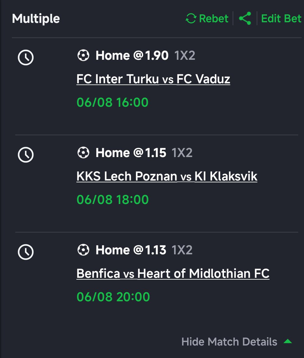 Bvxrmr1's tweet photo. Sportybet 🚀🚀💹💹💹💪

Booking code ▶️ RNJLKG

LINK 🖇️ https://t.co/777pBotwNP

#TrendingNow #trending #sportyforeverybody #Sportybetcode https://t.co/2sWsuxGIRb