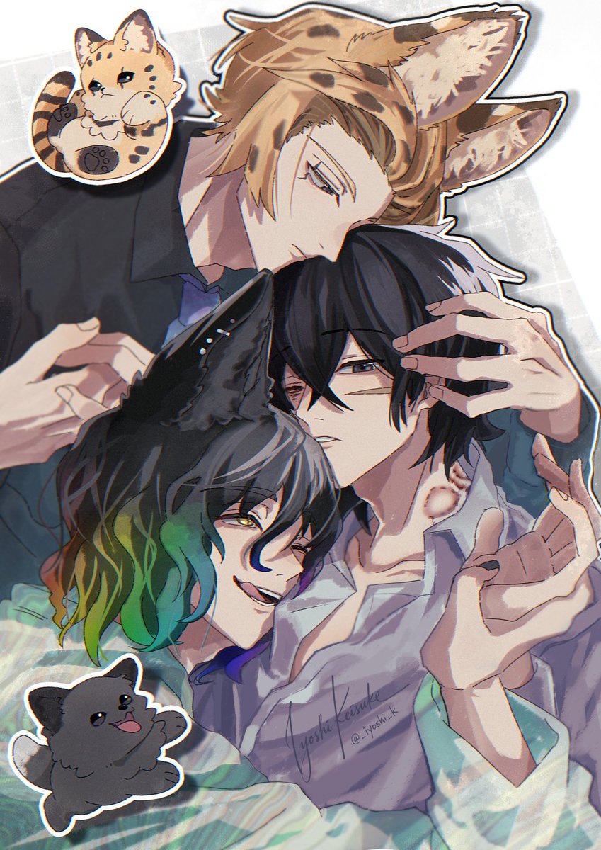 _iyoshi_k's tweet photo. skebを開設しました🦞

イラスト・小説のリクエストを受付中です。男性キャラが得意です…！

https://t.co/FdlZRuMXnj

※一次創作（オリジナル）のみ

現在スケジュールの余裕があるため、すぐ作業にとりかかれます🌱ご縁がありましたら、どうぞよろしくお願いいたします…！

#skeb
 #Skeb募集中 https://t.co/NnLTZfArwG