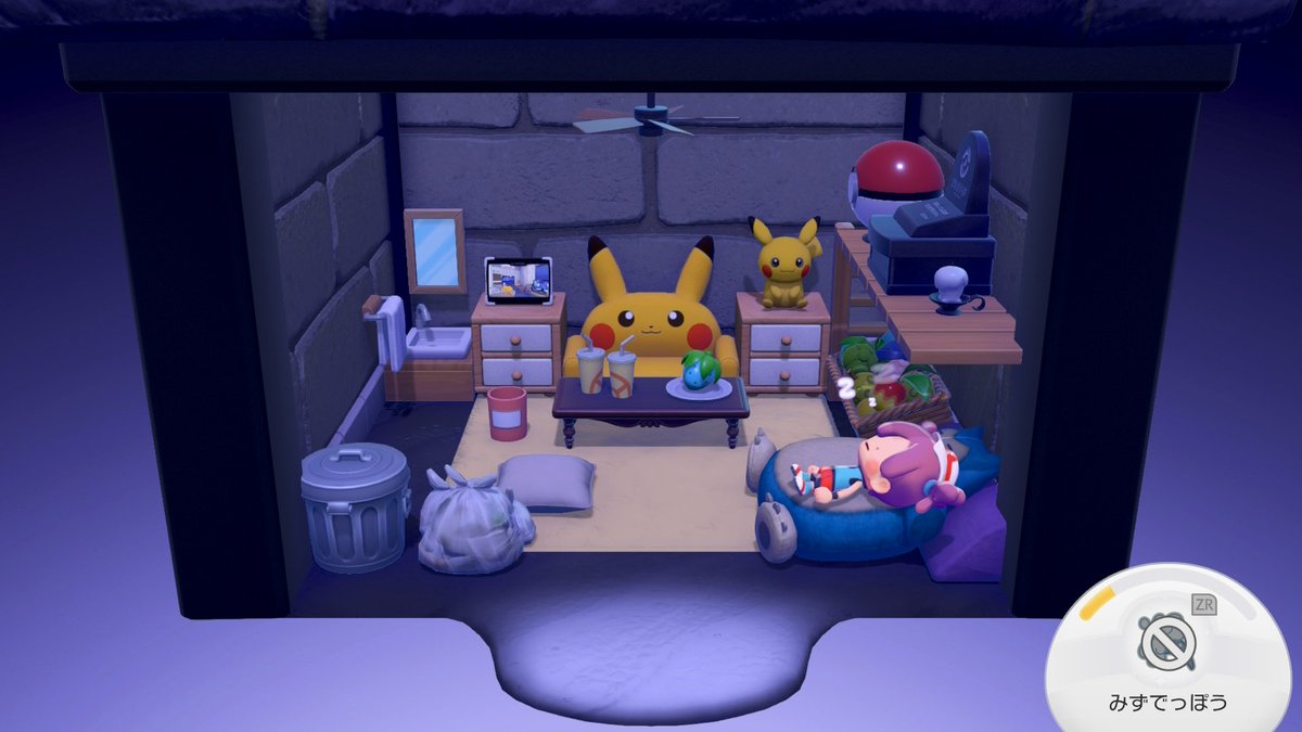 Retriev99257314's tweet photo. #ぽこポケ　#ぽこあポケモン
ミミッキュんちとゴローニャの…地下部屋的な。〇〇の小���シリーズは薄暗くて���いよね。
色々終わらせて早く海の底行かなきゃ…！ https://t.co/TvRi11lhPI